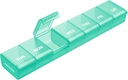 AUVON Weekly Pill Organizer med Effortless Åbning Design, Gigt Friendly Pill Box, BPA- Free Pill Organizer 7 Dag, Cute & Portable Pill Case for Vitaminer, Kosttilskud og Medicin