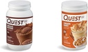 Quest Nutrition Chocolate Milkshake Protein Powder, 22g Protein, 1g Sukker, Lavcarb, Gluten Free, 3 Pund, 43 Servere & kanel Crunch Protein Powder, 20g Protein, 2g Net Carb, 1g Sukker