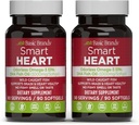 Grundlæggende Brands Smart Heart Odorless Omega-3 Fish Oil 1000mg - Triple Strength EPA & DHA, Non- GMO, Heart & Cognitive Support - 90 Burpless Softgels - 2-Pack