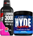 PROSUPPS L- Carnitin 3000 Stimulant Free Liquid Shots (31 Servings, Berry) og Mr. Hyde Signature Series Pre- Workout Energy Poweded Drink (30 Servings, Blue Razz) Bundle