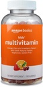Basics Kids 'Multivitamin, 190 Gummies, Orange, Cherry & Strawberry (Tidligere Solimo)