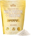 B.rad Superfuel - Græs Fed Whey Protein Isolate Boostet med Creatin Note 124; Farm- Fresh, Easy- to- Digest, Clean Ingredients