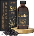 7 Frø Cold Pressed Black Seed Oil - 240 ml Cold Pressed Nigella Sativa Flydende til immunforsvar, Inflammation Support, fordøjelse, hår & hud (8 Fl Oz)