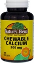 Nature's Blend Chewable Calcium 500 mg, 100 Tablets (Pack of 3)