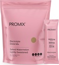 ProMix Nutrition Electrolytes Powder Hydration Pakninger - Himalayan Pink Salt, Magnesium, Kalium, C-vitamin - Saltet Watermelon, Let sødet - 30 Servering (pakke med 30)