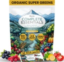 OPTIVIDA Fruits & Veggie Mix Super Greens Powder Packets (30 Days)- 50+ Superfood Green Juice Powder & Greens Supplements W/Probiotic, Antioxident, Digestive Enzymes & Adaptagen Blends for Gut Health