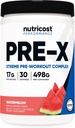 Nutricost Pre-Workout, Watermelon, 30 Servings, Vegetarian, Non-GMO and Gluten Free (Pre-X)