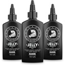 Bossman Jelly Beard Oil for mænd - 3 Pack (12 oz i alt, Nøgen - Undufted) - Blødninger, fugtighedsgrader og betingelser med naturlige ingredienser