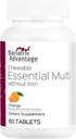 Bariatric Advantage Essential Multivitamin without Iron - 200 DV Key Nutrients - Trace Mineral Support * - Multivitaminer til Bariatric Patienter - Orange - 60 tabletter