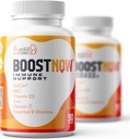 BoostNow 14- in-1 immunsupportkapsler - Forbedret med C-vitamin, D-3, Zink, EpiCor, Elderberry & mere - 90 Greve