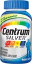 Centrum sølv Multivitamin til mænd 50 Plus, Multimineral Supplement, Vitamin D3, B- vitaminer og zink, Gluten fri, non-GMO ingredienser, understøtter hukommelse og kognition hos ældre voksne - 200 Ct