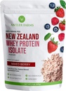 Antler Farms - 100% Græs Fed New Zealand Whey Protein Isolate, Blandet Berry Flavor, 30 Servering, 2 lbs - Lækker, Kold Forarbejdet, hurtigt Absorberet, Keto Friendly, NO- Hormones, NO- GMO 'er