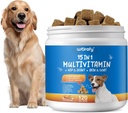 15-in-1 Hund Multivitamin Kosttilskud - Hund Multivitamin Chewable - Immunitet, fordøjelse, fælles og hjerte sundhed støtte til hud, Coat Heart, immunsystem - for alle aldre Alle racer (120 Tæller)