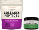 Collagen Peptider & Beyond Greens; Hår, hud, søm, og fælles støtte + immunboost, Detox, & energi