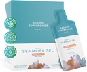 Akasha Superfoods Irish Sea Moss Gel, Liposomal Seamoss med Irish Sea Moss, E-vitamin, Citrus, Organic Vanilla, Glycerin, Hud, Energi & Gut Sundhedsstøtte til kvinder & mænd, Sweet Citrus Flavor, 30 Ct