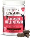 Dr. Josefs VetPro Complete Multivitamin Dog Supplement, 120 Greve (Stor Hund 60 Day Supply), 5in1 Chew med vitaminer, enzymer & næringsstoffer, Hip & fælles sundhed, immunsystem & Allergy Support