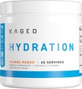 Kaged Hydration Electrolytes Powder | Orange Mango | Hydra-Charge Sports Drink Mix | Pre, Post, Intra Workout | Low Carb, Vegan, Gluten Free | Supplements for Men & Women | 60 Servings