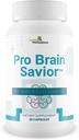 Pro Brain Savior - Nootropic Brain Supplement - Pro Mind Boost Formula for Memory, Focus, & Clarity - Study Pills - Bacopa, Niacin, Caffeine + L-Theanine, GABA - Promote Memory Retention & Learning