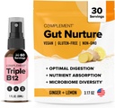Complement Triple B12 Spray & Gut Nutrition Bundle - Omfattende Vegan B12 Supplementering og fordøjelsesstøtte