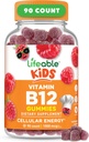 Lifeable Vitamin B12 for Kids | 1000 mcg | Great Tasting Vitamin B12 Gummies | Gluten Free, Vegan B12 Vitamins | B12 Vitamins for Energy, Mood and Nervous System Support | 90 Gummies