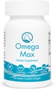 Omega Max - 60 Ct Enteric Overtrukket, Ingen Burp Fish Oil I Omega-3 EPA DHA tillæg I hjerte, Vision, hjerne og immunforsvar, 2000mg / servering