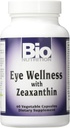 Bio Nutrition Eye Wellness 60 Vegetarian Capsules ttesmå 124; Zeaxanthin ttesmå 124; 60 Serveringer pr flaske