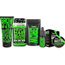 Beard Growth Kit w / Biotin Hårvækst Vitaminer + GROW 11- in-1 Hårvækst Shampoo w / Biotin + 2X Thickening Mustache Wax for Men + GROW Beard Growth Oil for Men - Formuleret i Amerika