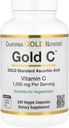 California Gold Nutrition Gold C USP Grade vitamin C tillæg - immunforsvar & årstid Wellness - Vegetarisk Friendly - Gluten Free, Non- GMO - 1000 mg - 240 Veggie Kapsler