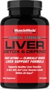 MuscleMeds Liver Detox & Defend, Cleanse, Repair Formula - Herbal Liver Support Supplement, NAC, Silymarin Milk Thistle, 60 Servings