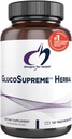 Design for sundhed GlucoSupreme Herbal Supplement - Berberine HCl, Banaba, Ginseng + kanel ekstrakt - Vegan, non-GMO kosttilskud (120 kapsler)