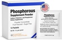 Phosphor Kosttilskud 12 Pakninger, Kosttilskud Pulver med natrium Phosphat og kalium Phosphat, Frugtsmag Phosphor supplement Pulver til elektrolyte, ben sundhed & Nyre sundhed