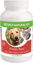 Kun Natural Pet Probiotic Dog and Cat Supplement - fordøjelig & intestinal Tract Health Enzyme Formel, Puppy & Canine fordøjelsesstøtte, Bedste til Mave Relief & Gasaid - 90 kapsler.