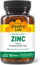 Country Life Target- Mins Zink 50 mg 180 tabletter - Zink kosttilskud til immunforsvar - Zink 50mg - Zink support