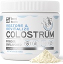 Colostrum supplement Pulver til mennesker - Økologisk Bovin Colostrum supplement til Gut sundhed, hårvækst, immunforsvar - Unflavored (50 Servere)