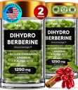 Dihydroberberine Supplement - Dehydro Berberine Organic - Super Berberine Supplement med Ceylon kanel & R Alpha Lipoic Acid & Apigenin - Hydroberberberine 240 caps (2 pakker)