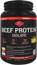 Olympian Labs Beef Protein Isolate Powder, 24g Protein, BST Free, 2 Grams BCAA 's, Muscle Building Aminosyrer, 1 Pound, Smagsfyldt med Real Chocolate