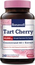 Bonawell Tart Cherry 60: 1 Uddrag, 30000mg Styrke, Lavet af Montmorency Tart Cherries, Kraftfuld Urisyre Cleanse, 8 Måned Supply, 240 Kapsler