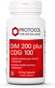 PROTOKOL FOR LIV BALANCE DIM 200 Plus CDG - 200mg - Calcium & DIM supplement - for rense Detox & Hormone Metabolisme - Calcium D glucarat - Non-GMO & Kosher - 90 Veg Caps