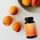 8-in-1 Natural Energy Gummies - Vitamin B12, C, Koffein, Multivitamin + Sleep & Focus Support - Vegansk Energy Chews for Mænd & Kvinder - Peach Flavor - 60 Ct