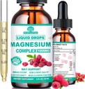 Cortisol Detox for kvinder & mænd w. Super rolig 16- in-1 Magnesium, Theanine, Ashwagandha, St Johns Wort, Lemon Balm, Cortisol Wellness Flydende dråber til Balanceret Cortisol, Harmone Balanceret & Afslapning