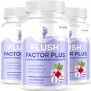 (3 Pack) Flush Factor Plus - Official Flush Factor Plus Kapsler, Flush FactorPlus anmeldelse, Flush FactorPlus Supplement Support Pills, Flush Factor Plus Alle naturlige ingredienser, 180 Kapsler til 3 Måneder