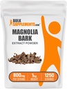 BulkSupplements.com Magnolia Bark Extract Powder - Magnolia Officinalis, Magnolia Bark Supplement, Magnolia Extract - Gluten Free, 800mg per servering, 1kg (2,2 lbs) (Pack of 1)