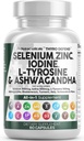 Clean Nutra Selenium 300mcg Jod 500mcg Thyroid Support til kvinder og mænd