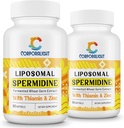 30mg Spermidin Supplement for mænd og kvinder, Høj Absorption, Mere Potent end Spermidine 3HCL - for cellulær fornyelse, Longevity & Kognitiv, Gæret Hvede Germ Extract, Pure & Natural, 120 Softgels