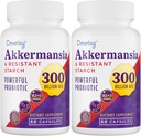 GLP-1 Supplement - 300 Billion AFU Akkermansia Muciniphila, Akkermansia Probiotic for Women & Men, for Boost GLP-1, Digestive, Gut, Immunity, Enhances Gut Lining Function & Intestinal Walls, 120 Count