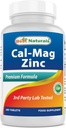 # 1 CAL MAG ZINC af Best Naturals - Essential Mineral Complex - Fremstillet i en amerikansk baseret GMP Certified Facility og tredjepart testet for renhed. Garanteret!!, 180 tabletter