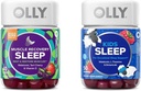 OLLY Muscle Recovery Sleep Gummies med Tart Cherry, 40 Greve og Kids Sleep Gummy med Melatonin, Kamille, 50 Greve