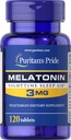 Puritans Pride Melatonin 3 Mg Tablets, 120 Count