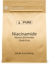 PURE ORIGINAL INGREDIENSER Niacinamid (8oz) Flush- Free Vitamin B3 Pulver, Kosttilskud