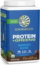 Organic Protein Greens Superfood Powder 124; Vegan Plant- Based Organic Protein Powder Chocolate Flavored with BCAA Aminoacids & Superfood Blend Medical 124; Non- GMO Soy Dairy & Gluten Free (Chocolate, 30 Servere)
